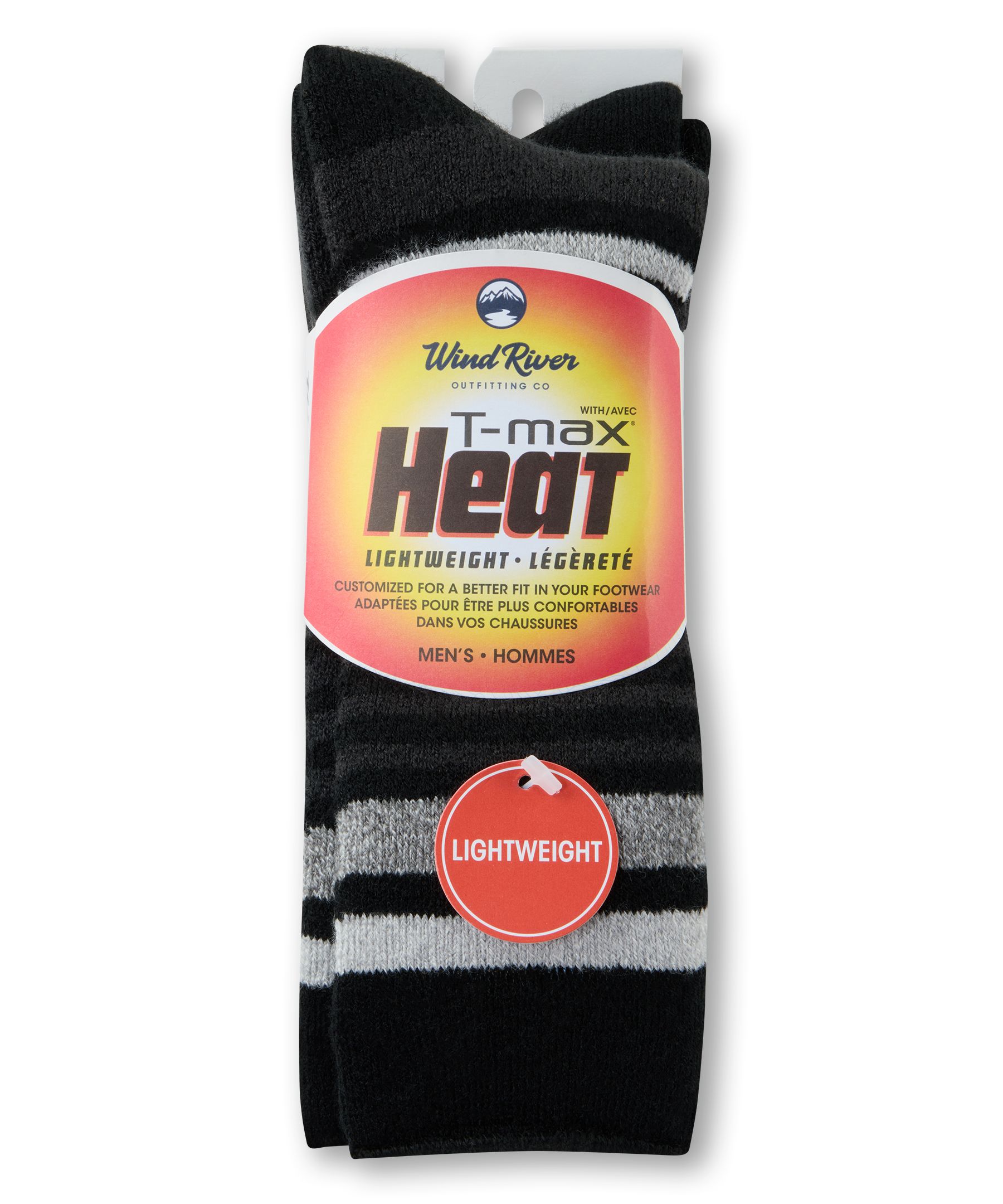 WindRiver Men's 2 pk T-Max Lightweight Thermal Boot Socks