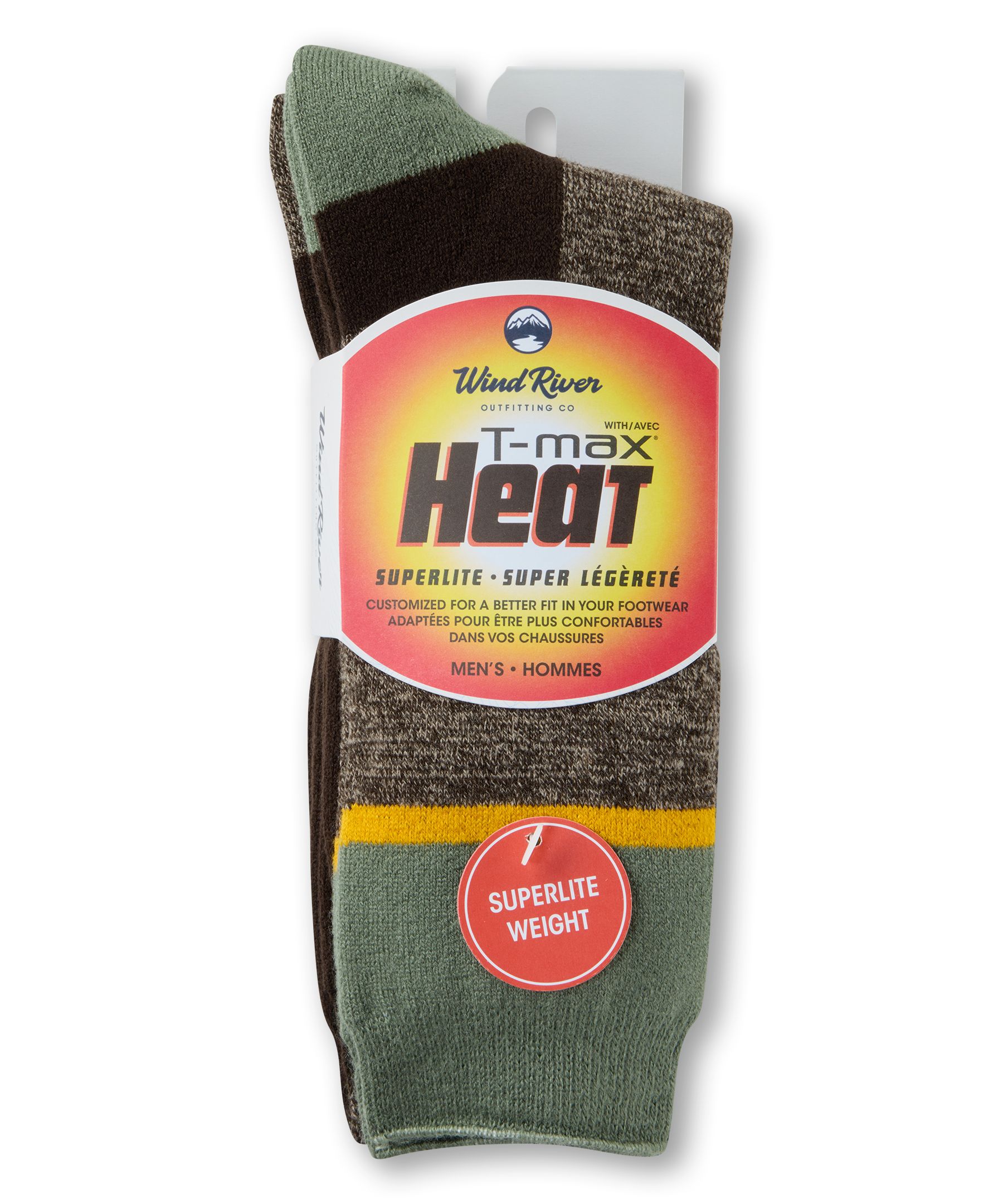 WindRiver Men's 2 pk T-Max Light Thermal Socks