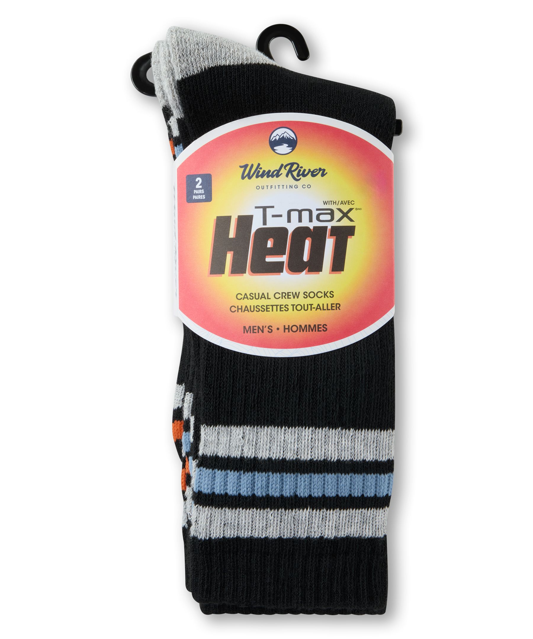 WindRiver Men's 2 pk T-Max Terry Outdoor Socks