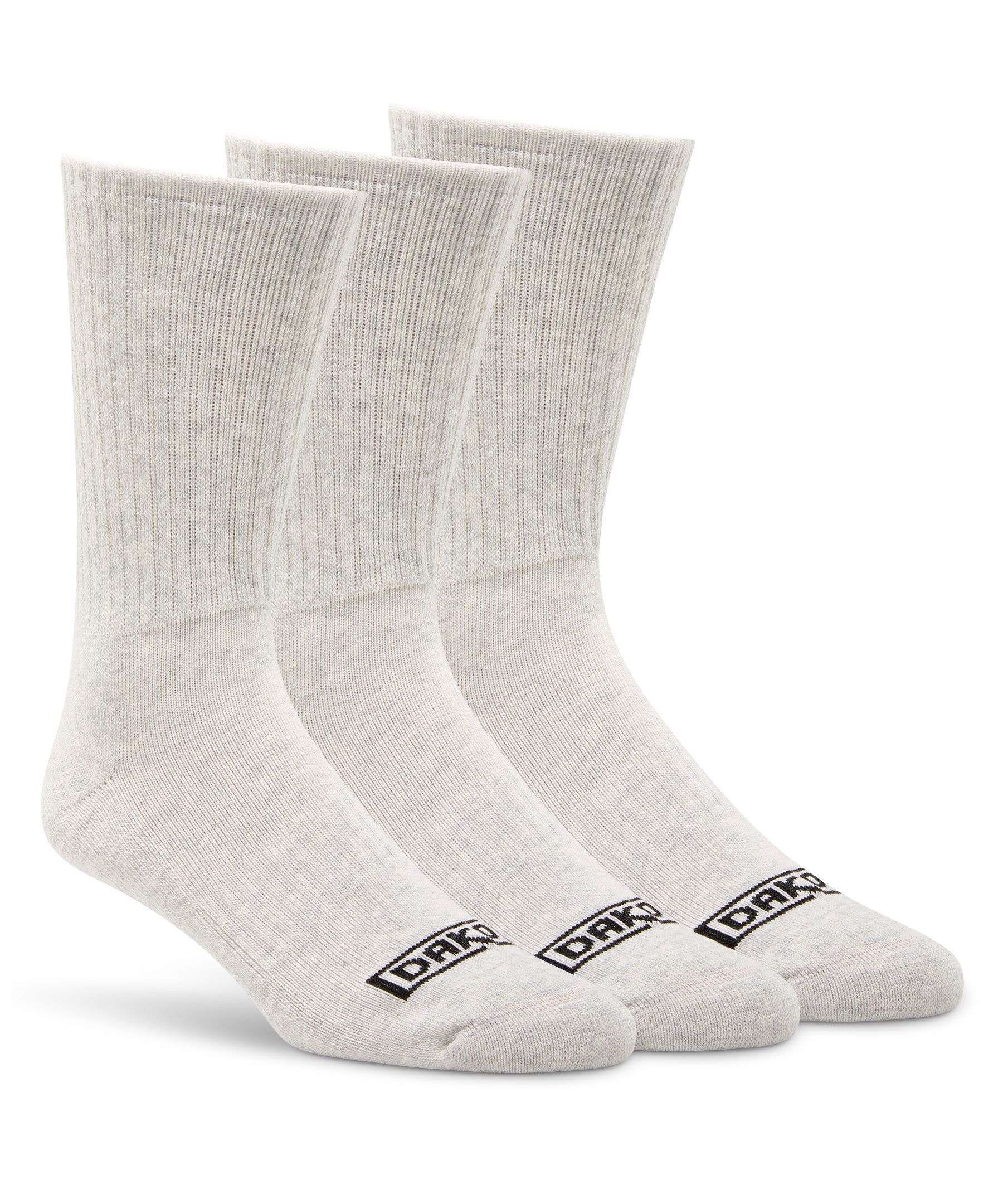 Dakota WorkPro Series Men's 3 Pack Cotton Blend Work Socks with Cushioned Sole
