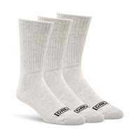 Dakota WorkPro Series Men's 3 Pack Cotton Blend Work Socks with Cushioned Sole