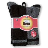 WindRiver Men's 3 pk T-Max Wool Blend Boot Socks Front_Angled_Right