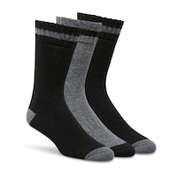 WindRiver Men's 3 pk T-Max Wool Blend Boot Socks Front_Angled_Right