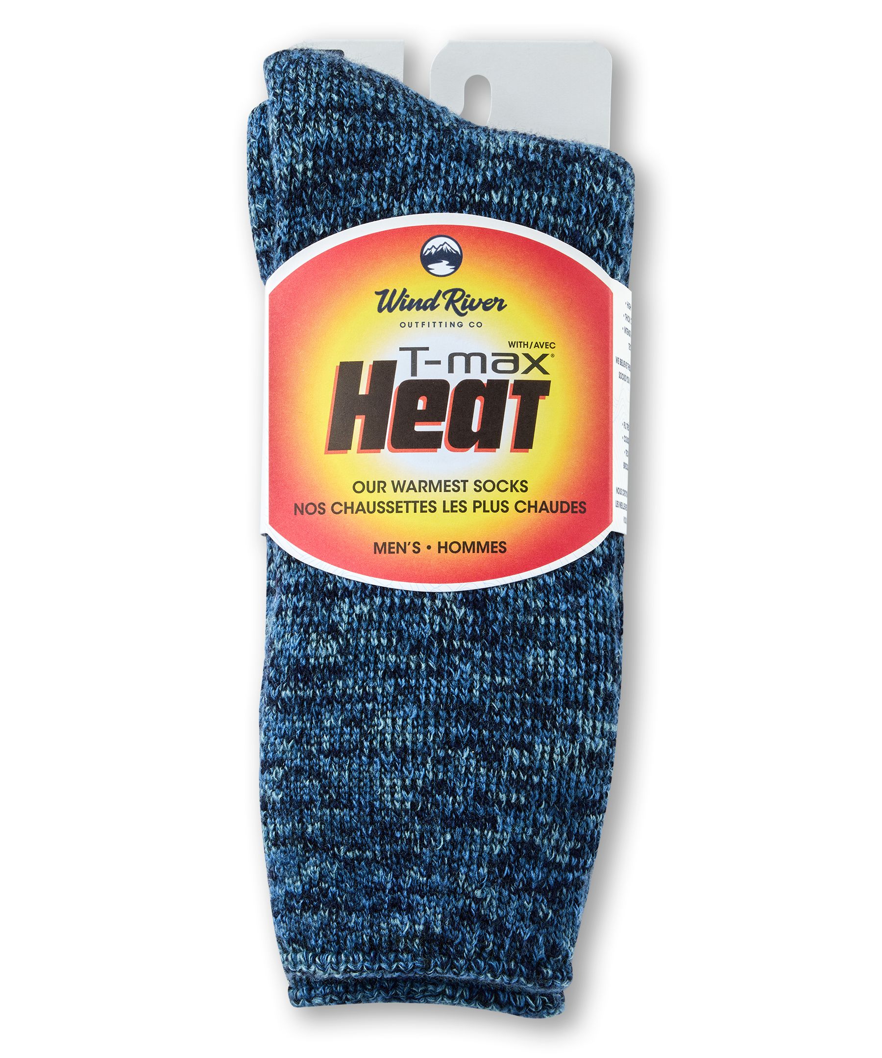 Chaussettes isothermes pour bottes en fil torsadé 4&nbsp;couleurs avec T-Max pour hommes, WindRiver