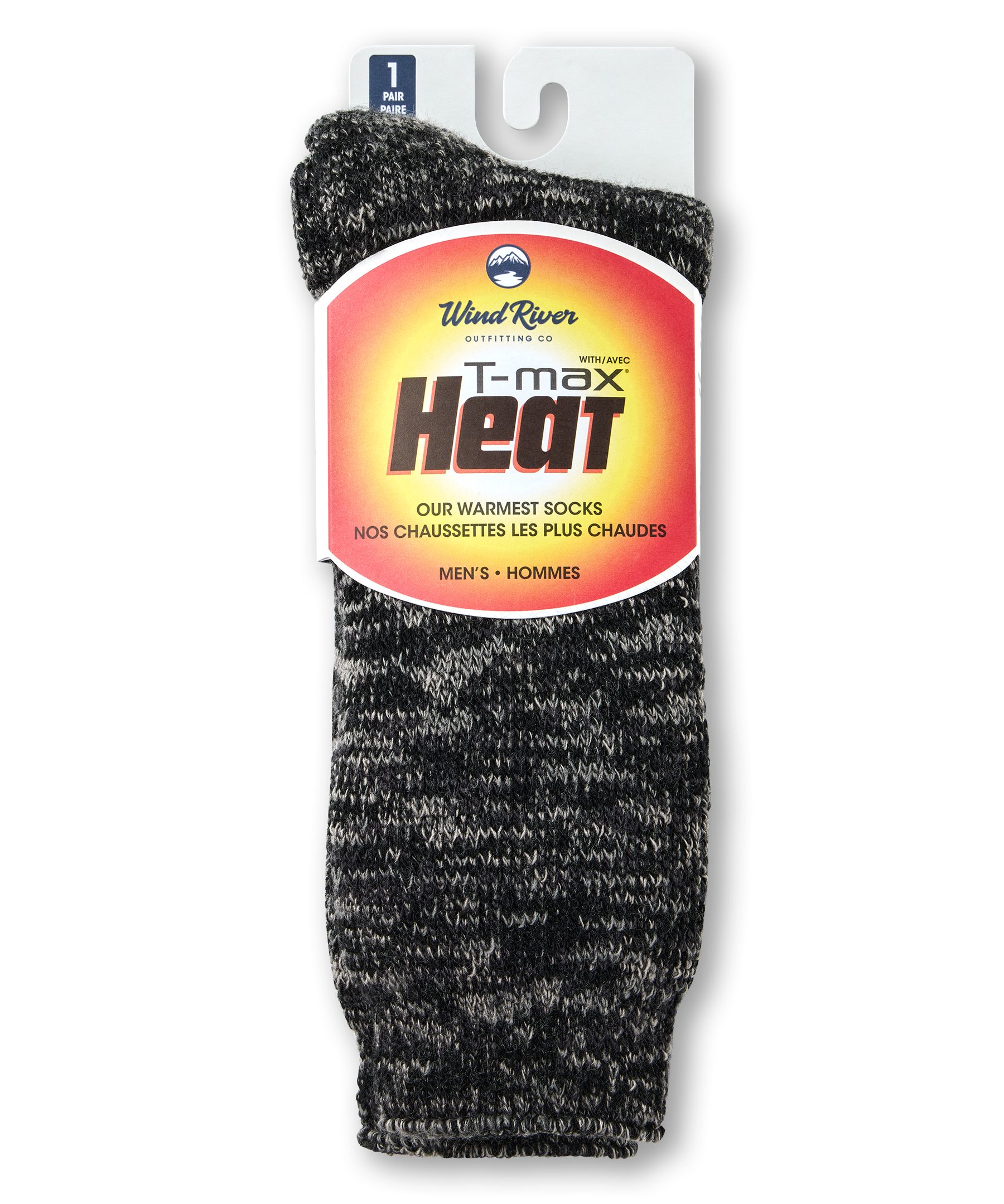 WindRiver Men's T-Max 4 Colour Twist Thermal Boot Socks