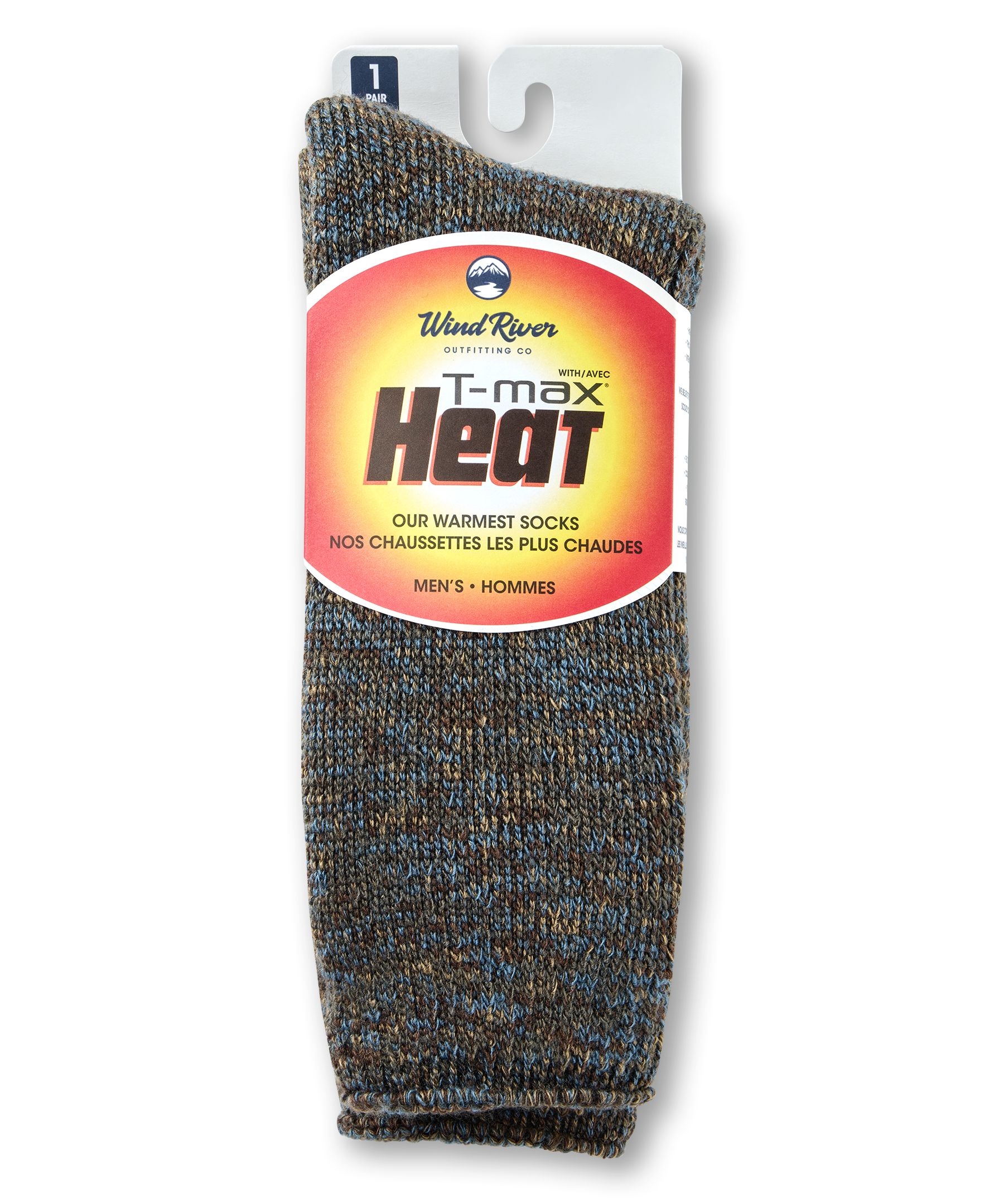 Chaussettes isothermes pour bottes en fil torsadé 4&nbsp;couleurs avec T-Max pour hommes, WindRiver