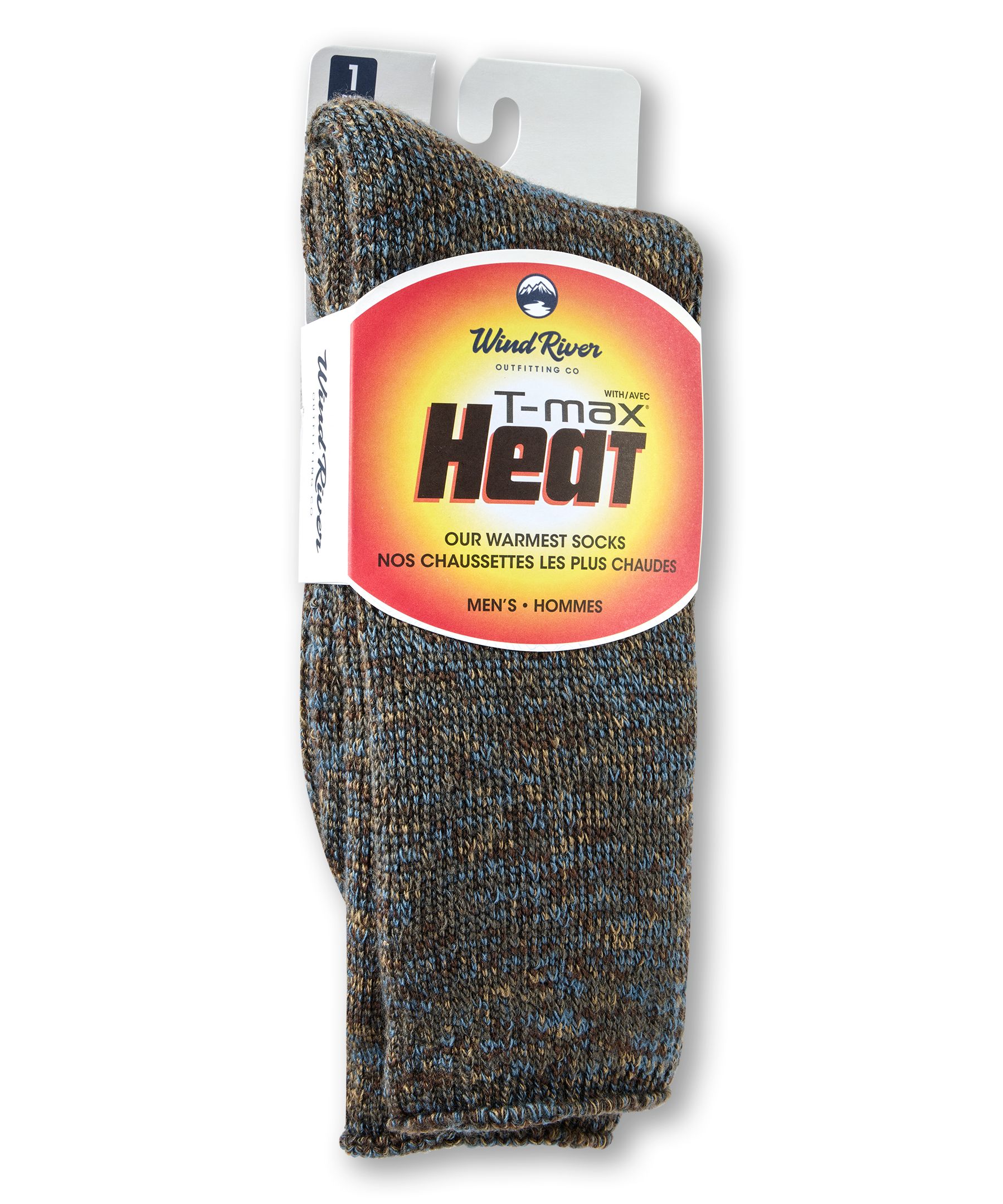 Chaussettes isothermes pour bottes en fil torsadé 4&nbsp;couleurs avec T-Max pour hommes, WindRiver