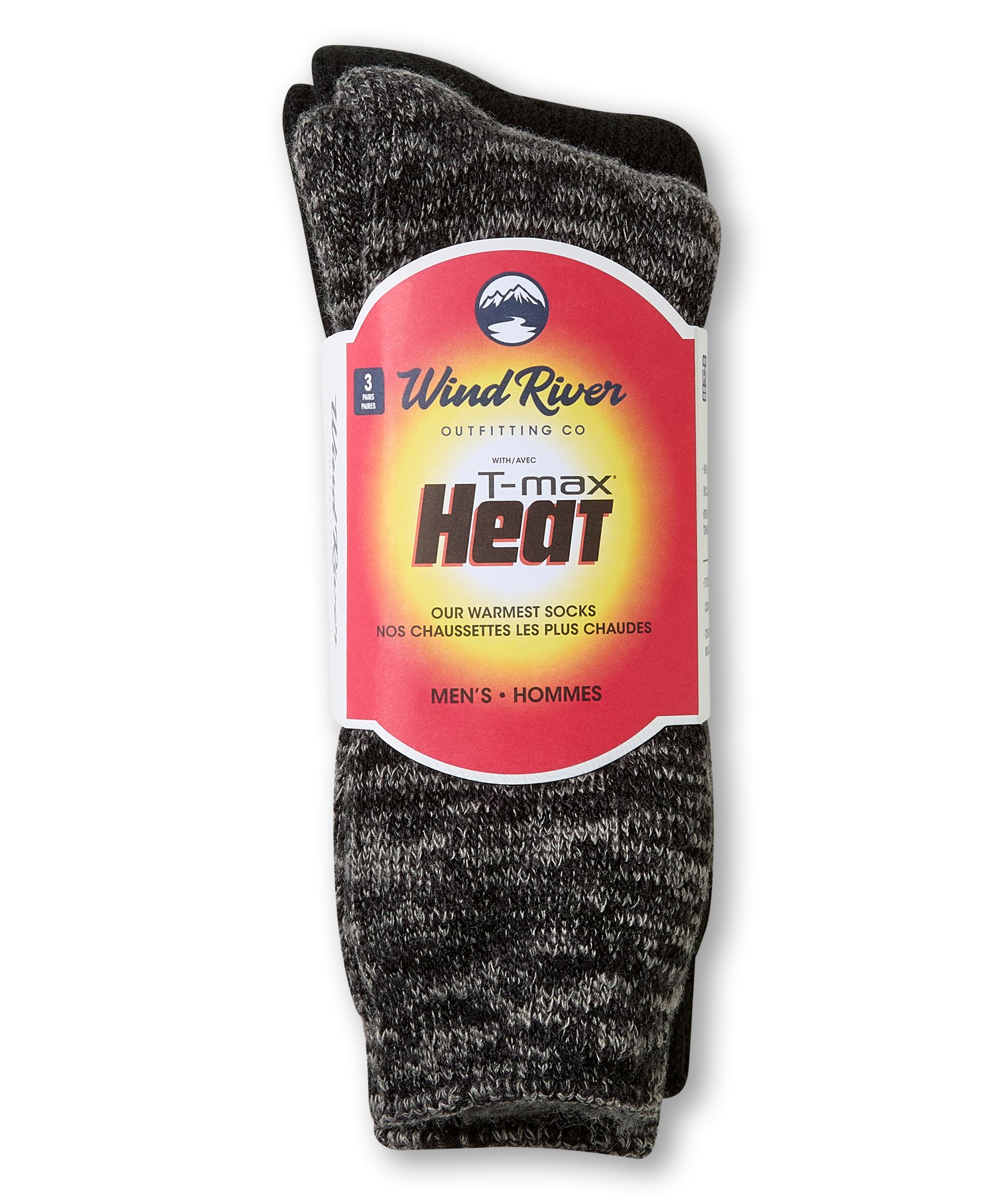 Chaussettes isothermes pour bottes avec T-Max Heat pour hommes, WindRiver, paquet de 3&nbsp;paires