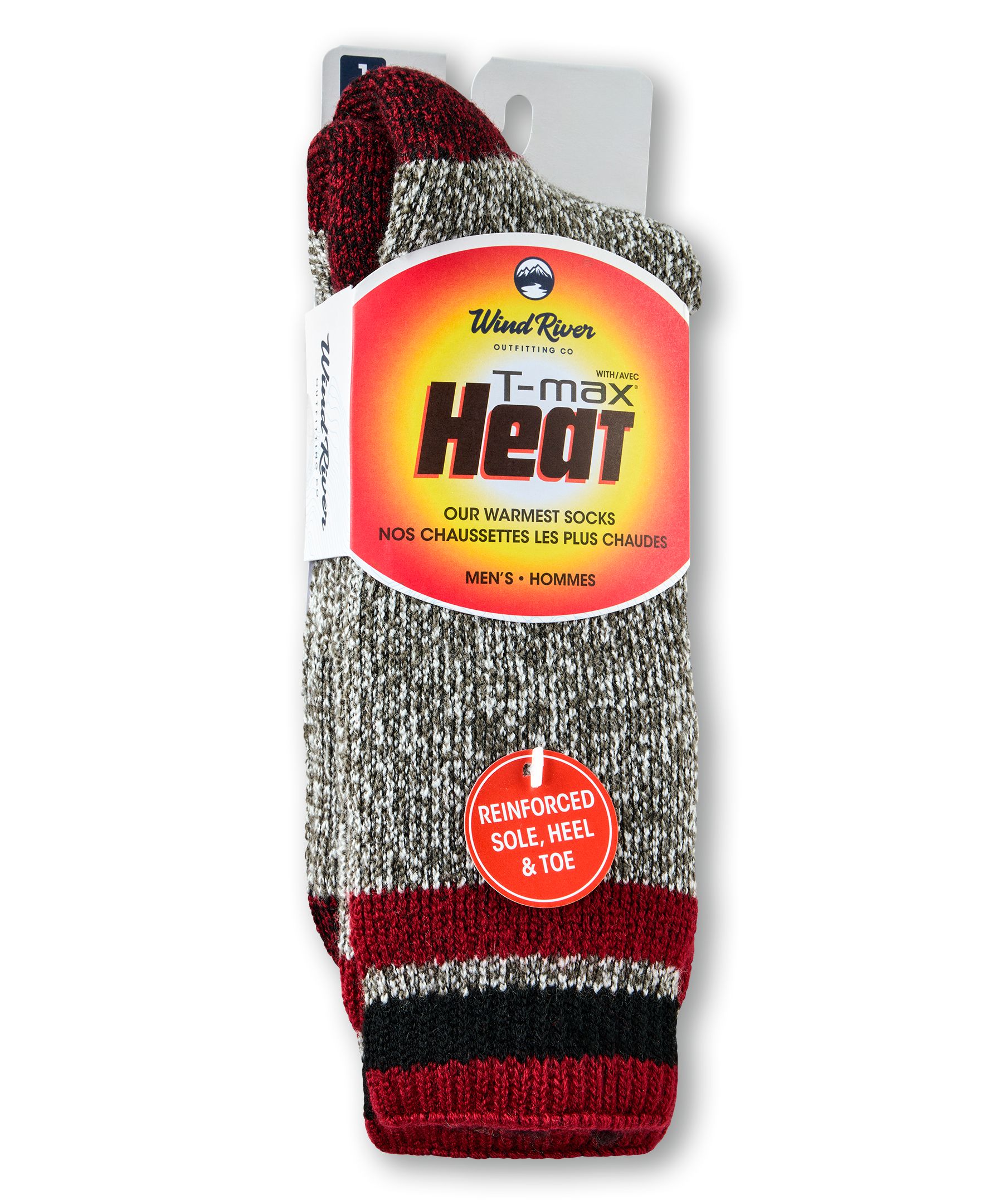 WindRiver Men's T-Max Reinforced Thermal Socks