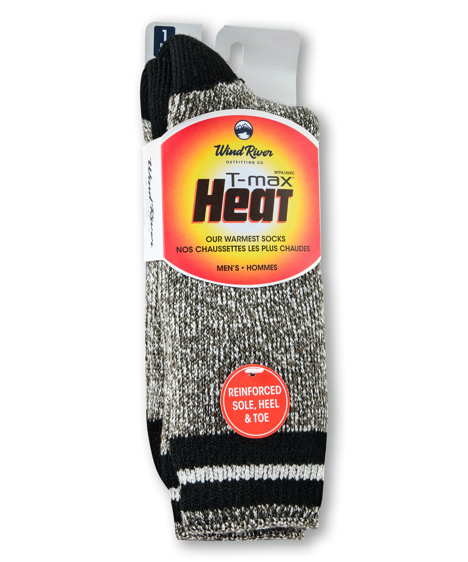 Chaussettes isothermes renforcées avec T-Max pour hommes, WindRiver