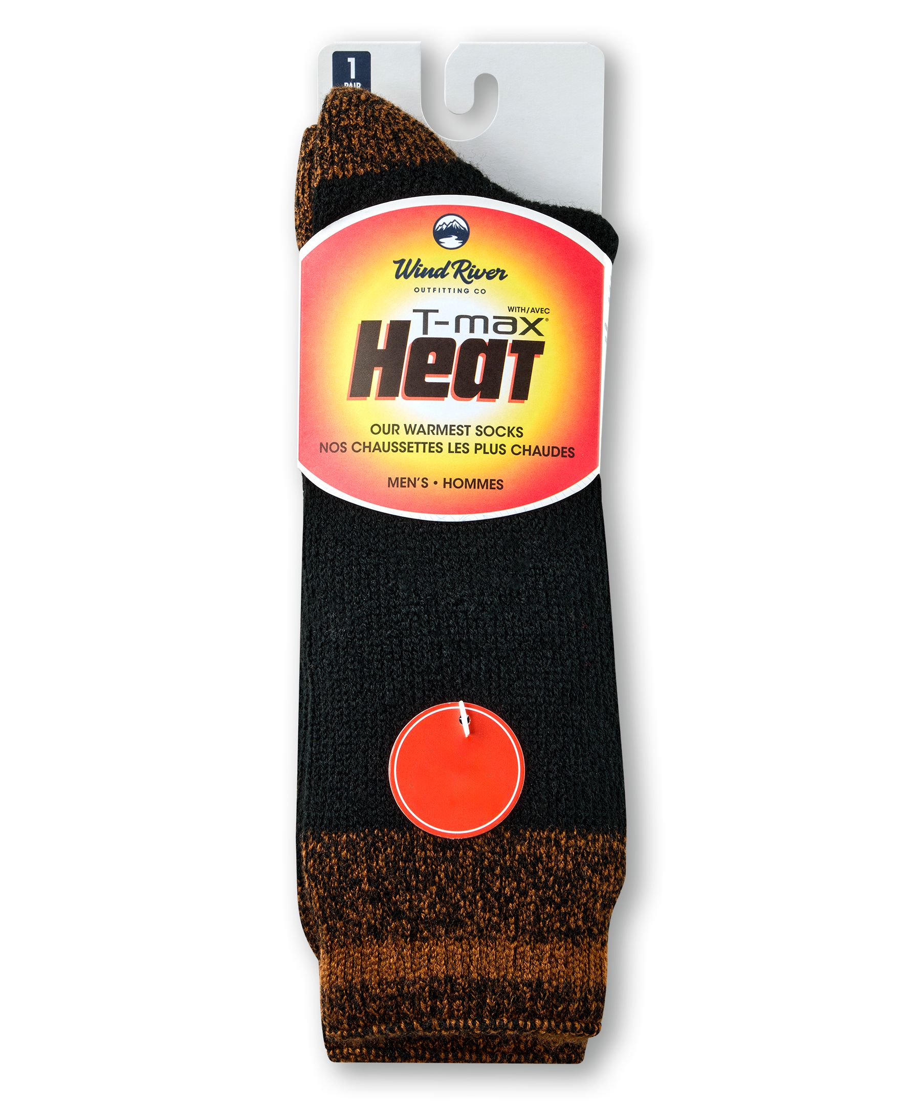 Chaussettes isothermes renforcées avec T-Max pour hommes, WindRiver