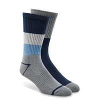 Chaussettes décontractées à dessous rembourrés avec T-Max pour hommes, WindRiver, paquet de 2&nbsp;paires