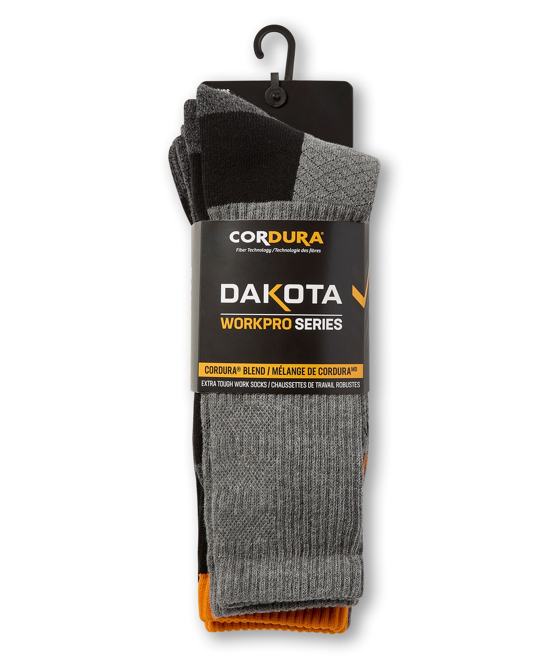 Chaussettes pour bottes de travail en mélange de Cordura pour hommes, série WorkPro, Dakota, paquet de 3 paires
