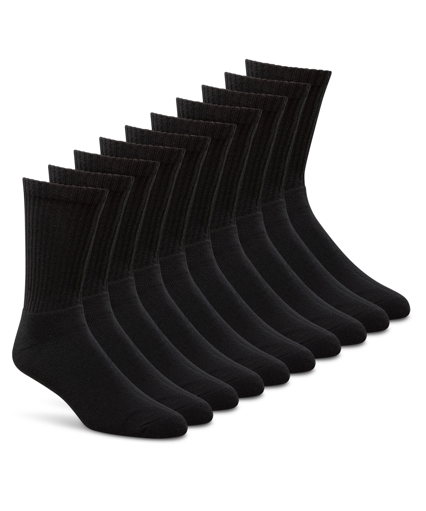 Civics Men's Basic 10 pk Crew Socks