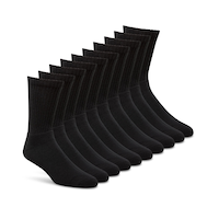 Civics Men's Basic 10 pk Crew Socks Front_Angled_Right