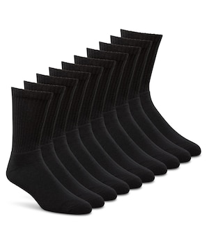 Civics Men's Basic 10 pk Crew Socks