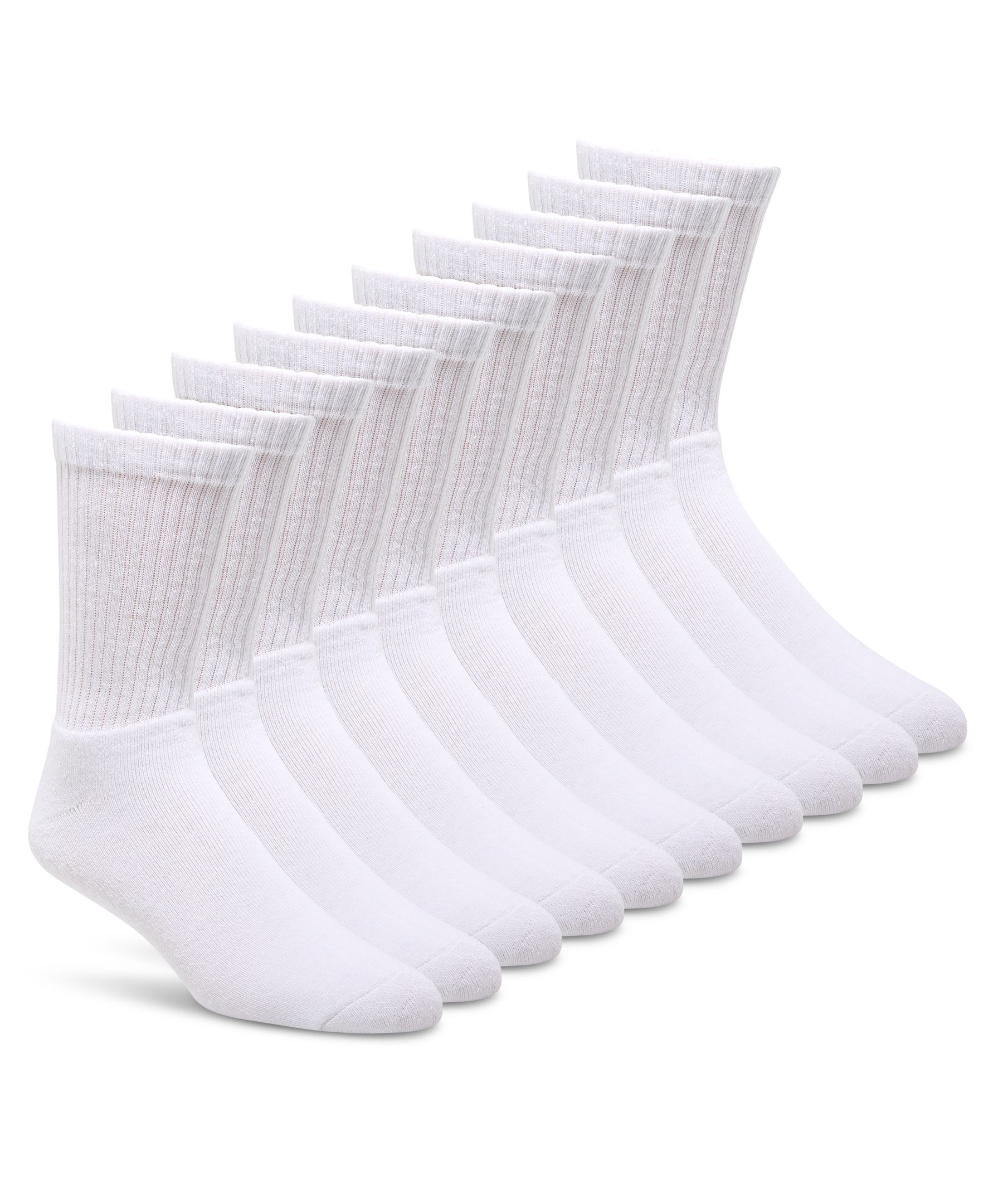 Civics Men's Basic 10 pk Crew Socks