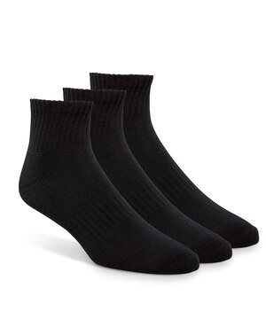 Matrix Men's 3 pk Half Cushion Quarter Crew Sport Socks
