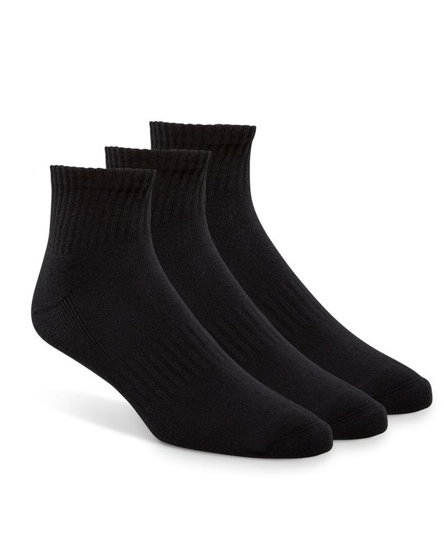 Matrix Men's 3 pk Half Cushion Quarter Crew Sport Socks