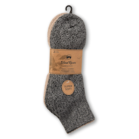 WindRiver Men's 2 pk Heritage Super Soft Quarter Crew Casual Socks Front_Flat