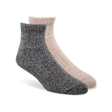 WindRiver Men's 2 pk Heritage Super Soft Quarter Crew Casual Socks Front_Angled_Right