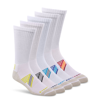 Copper Sole Men's 5 pk Extreme Athletic Crew Socks