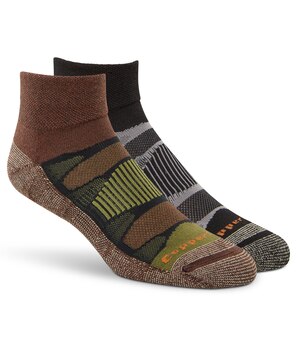 Copper Sole Men's 2 Pack All Season Hiking Moisture Guard Technology Ankle Socks