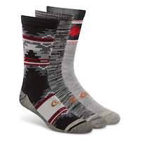 Copper Sole Men's 3 pk Merino Wool Socks Front_Angled_Right