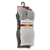 Copper Sole Men's 2 pk Supersoft Thermal Socks Front_Angled_Right