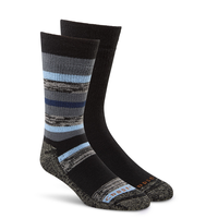 Copper Sole Men's 2pk T-Max Heat Brushed Thermal Crew Socks Front_Angled_Right