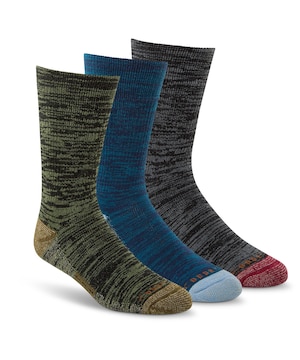 Mi-chaussettes isothermes T-Max Heat pour hommes, Copper Sole, paquet de 3 paires