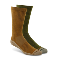 Copper Sole Men's 2pk Everyday Crew Socks