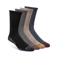 Timberland Men's 4 pk Performance Comfort Socks Front_Angled_Right