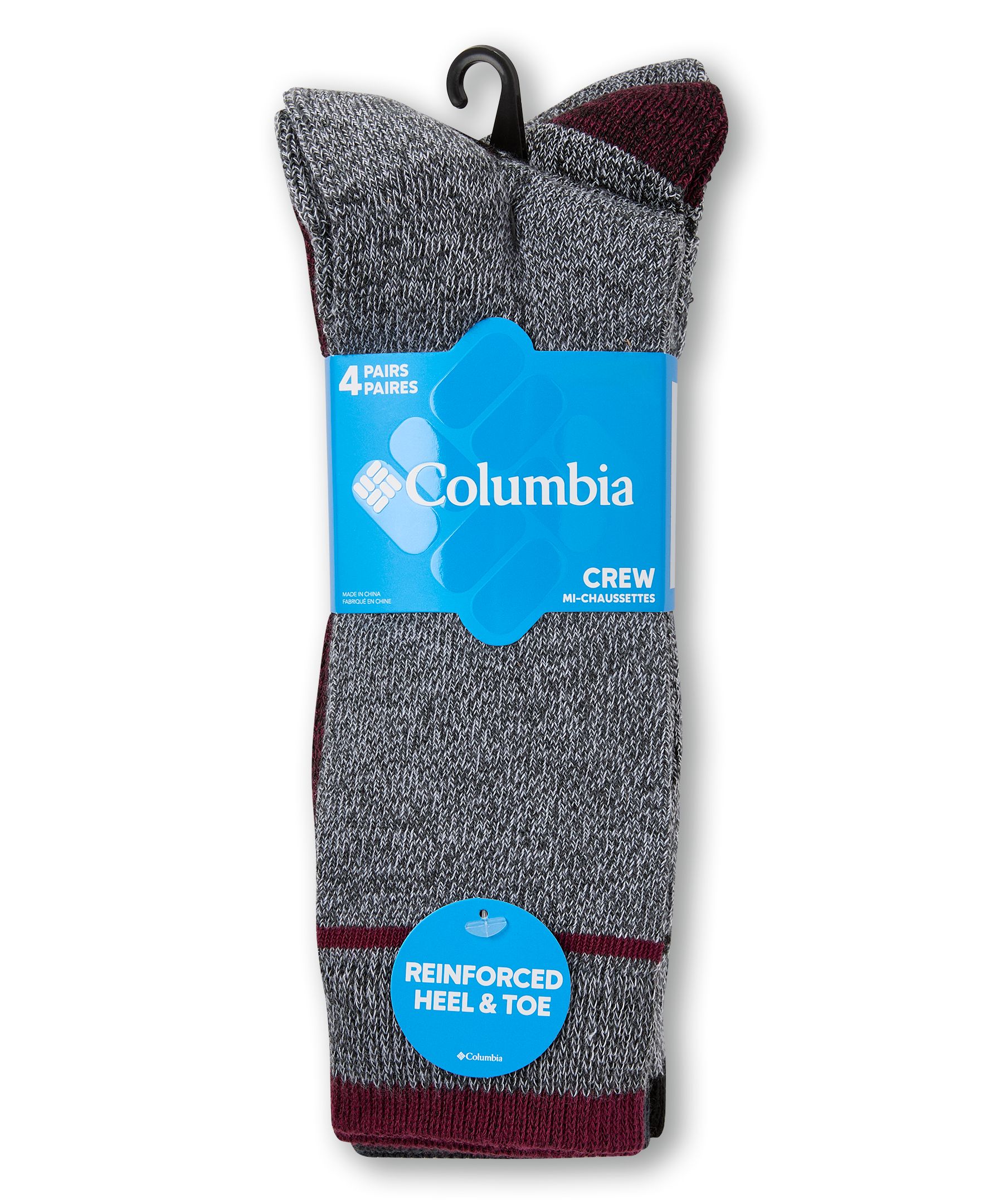 Columbia Men's 2 pk Moisture Control Half Cushion Socks