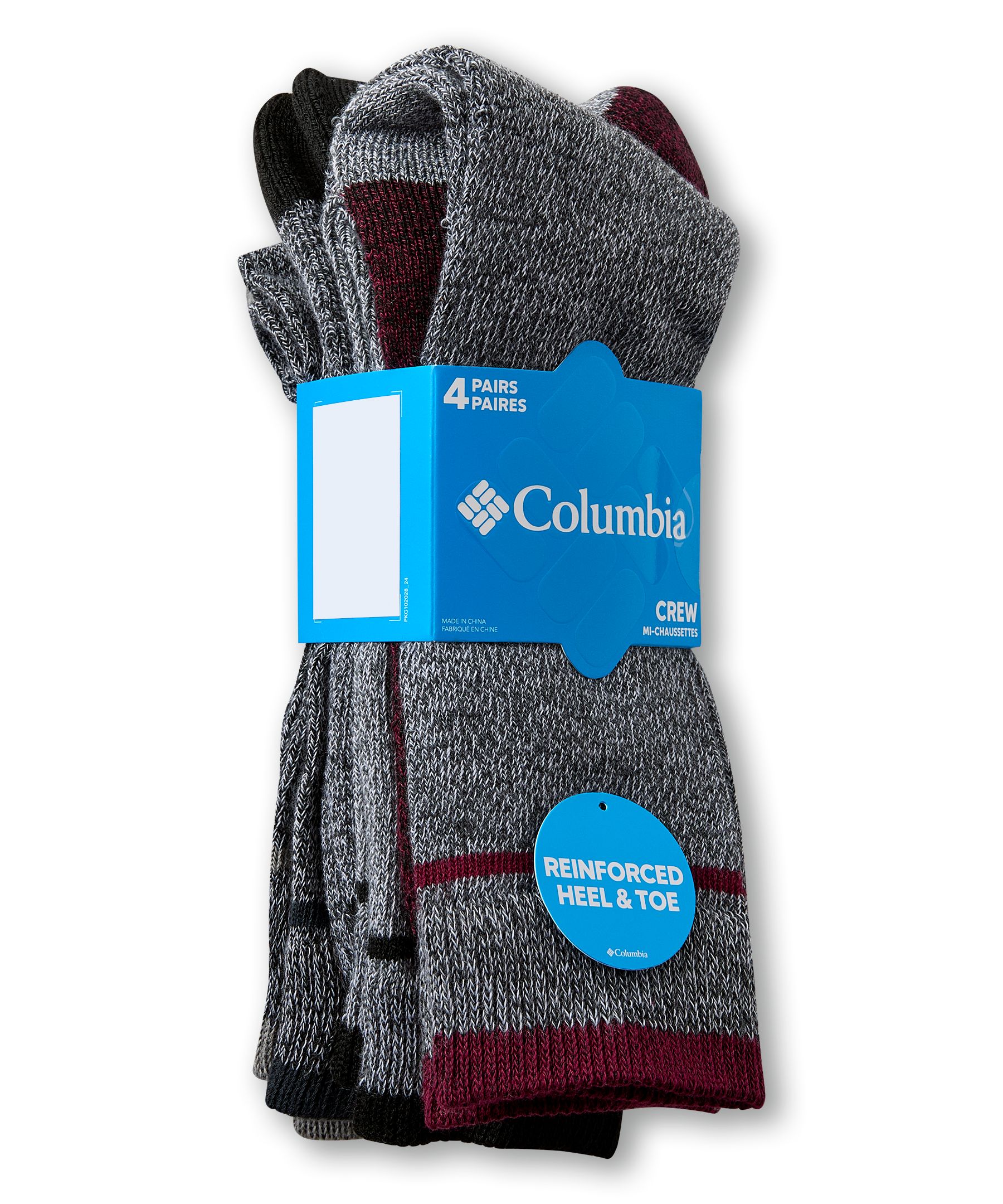 Columbia Men's 2 pk Moisture Control Half Cushion Socks