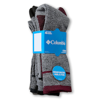 Columbia Men's 2 pk Moisture Control Half Cushion Socks Front_Angled_Right