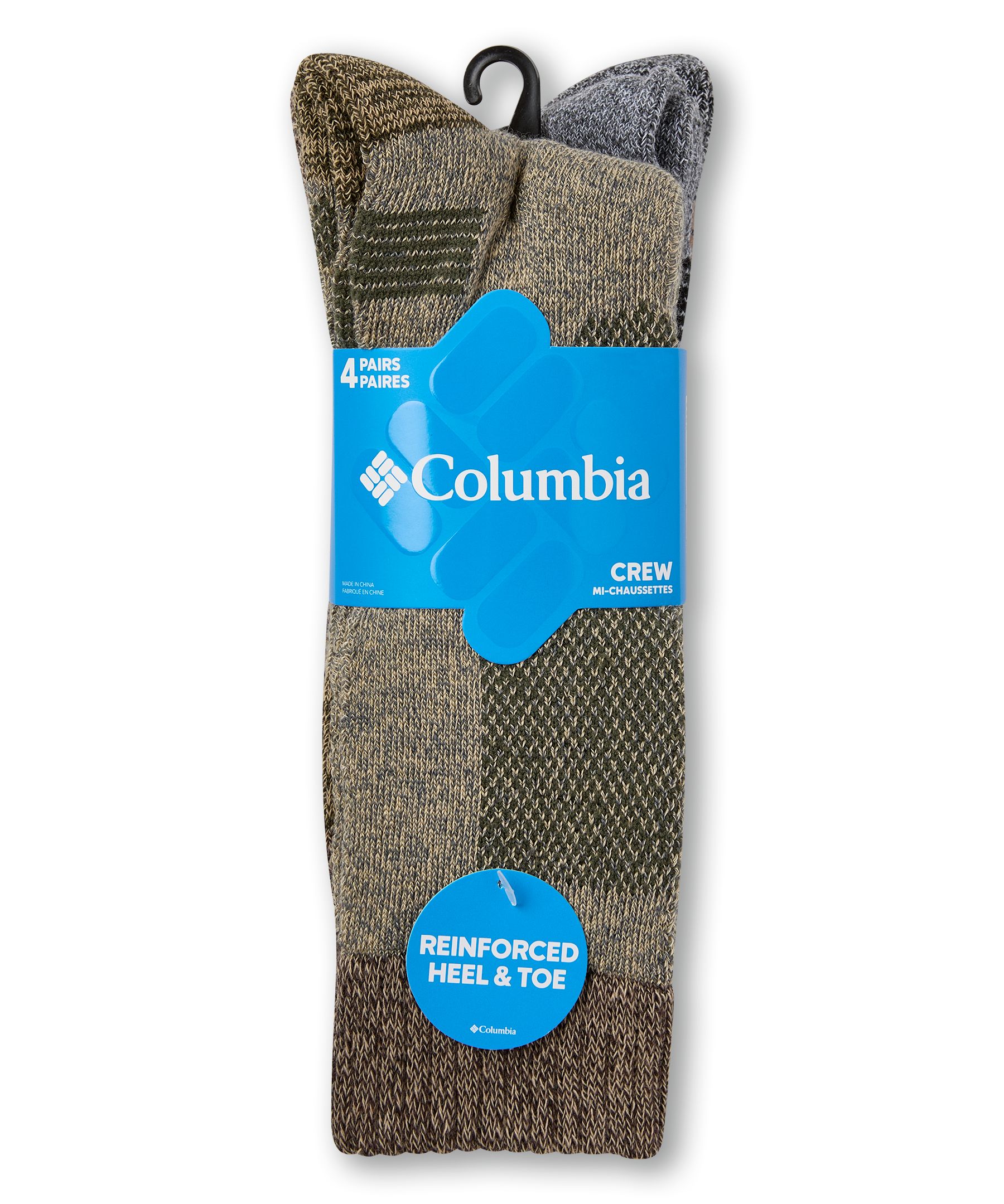Columbia Men's 4 pk Moisture Control Full Cushion Socks