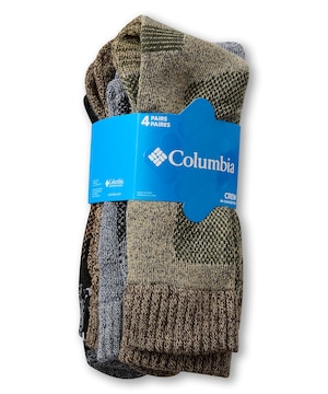 Chaussettes entièrement rembourrées avec contrôle de l'humidité pour hommes, Columbia, paquet de 4 paires