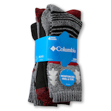 Chaussettes entièrement rembourrées avec contrôle de l'humidité pour hommes, Columbia, paquet de 4 paires Front_Angled_Right