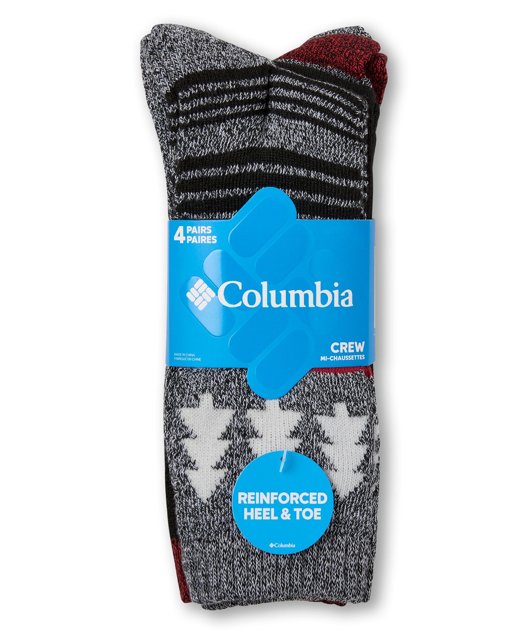 Columbia Men's 4 pk Moisture Control Full Cushion Socks