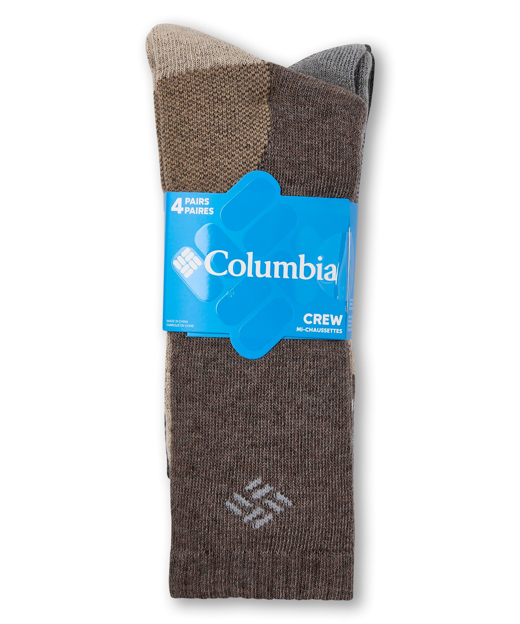 Chaussettes pour bottes en mélange de laine pour hommes, Columbia, paquet de 4&nbsp;paires