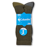 Mi-chaussettes côtelées pour hommes, Columbia, paquet de 4 paires Front_Flat