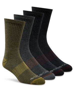 Mi-chaussettes côtelées pour hommes, Columbia, paquet de 4&nbsp;paires