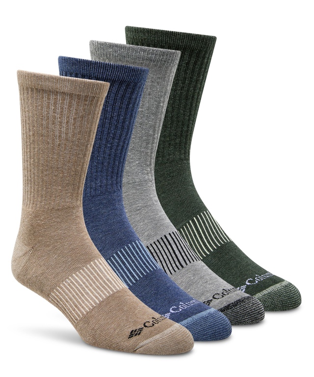 Mi-chaussettes côtelées pour hommes, Columbia, paquet de 4 paires