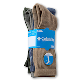 Mi-chaussettes côtelées pour hommes, Columbia, paquet de 4 paires Front_Angled_Right