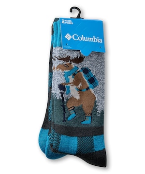 Chaussettes isothermes pour hommes, Yeti At Sunset, Columbia, paquet de 2 paires