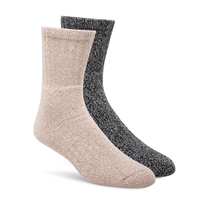 WindRiver Men's 2 pk Heritage Super Soft Crew Socks Front_Angled_Right
