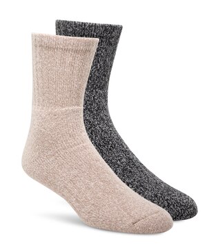 WindRiver Men's 2 pk Heritage Super Soft Crew Socks
