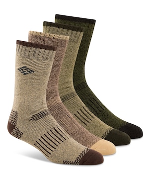 Chaussettes entièrement rembourrées avec contrôle de l'humidité pour hommes, Columbia, paquet de 4 paires
