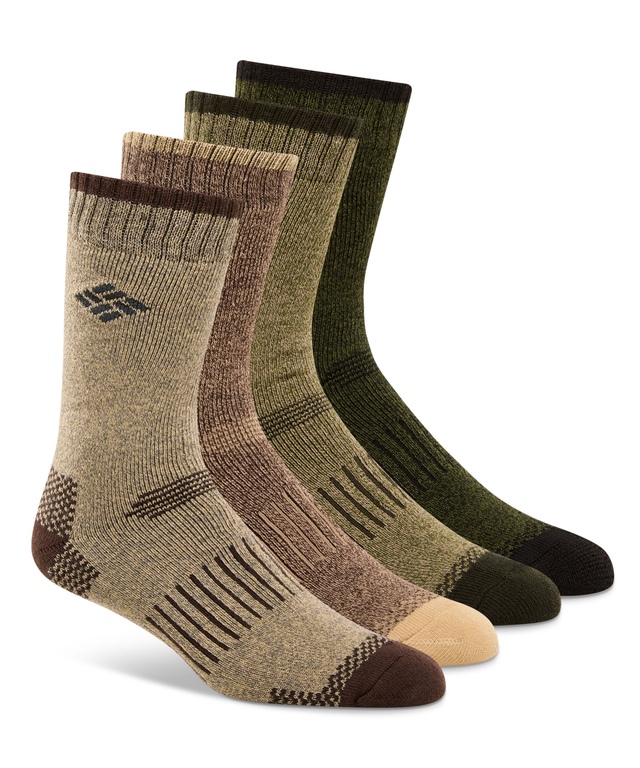 Chaussettes entièrement rembourrées avec contrôle de l'humidité pour hommes, Columbia, paquet de 4 paires